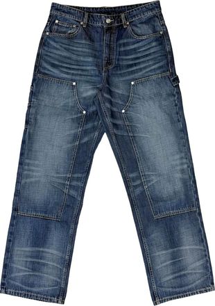 Babylon LA Jeans con rinforzi sulle ginocchia - Blu