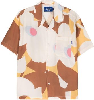 Awake NY floral-print short-sleeve shirt - men - TENCEL - L - Neutrals