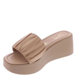 Seychelles Womens Seychelles Coney Island Sandals Vachetta Leather Wedge Heel HTAT492