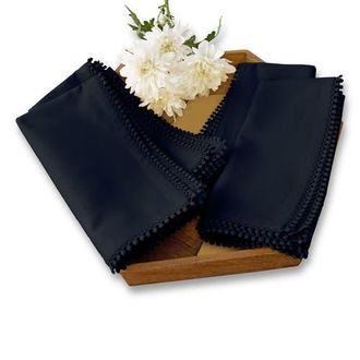 Solino Home Linen Dinner Napkins - Maddie, 20 x 20 in Navy at Nordstrom, Size Large