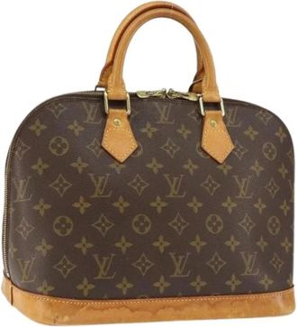 Louis Vuitton Pre-owned Canvas Handtas - Dames - Vintage Handtas - Bruin - ONE Size - Vintage