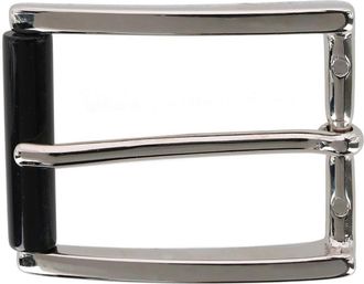Trafalgar Store 35mm Genuine Stag Horn Roller Single Pronged Brass Buckle in Silver at Nordstrom