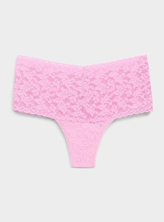 Hanky Panky Womens Stretch lace high-waist thong Nylon