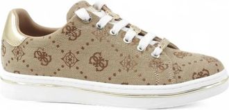 Guess Stasey 4G Peony Logo Sneaker - Dames - Sneakers - Beige - 36 EU - Schoenen