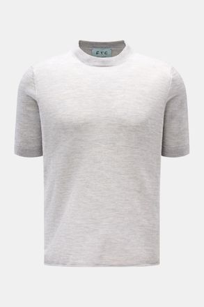 FTC Men - Short sleeve crew neck jumper grey mottled