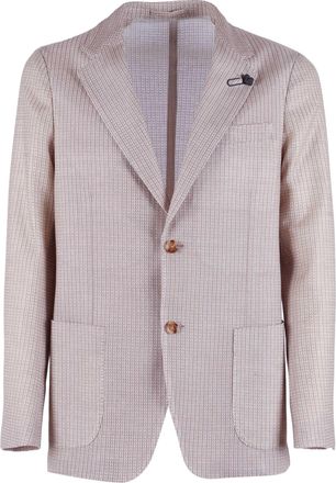 Lardini Liknit Textured Neutral Blazer