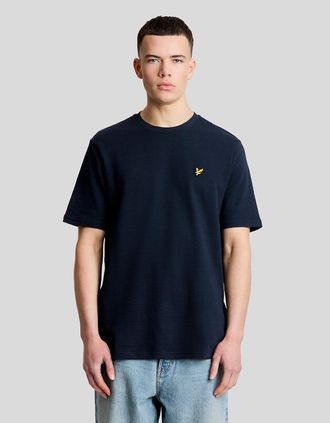 Lyle & Scott Lyle And Scott Mens Textured Jacquard T-Shirt - Size: 44