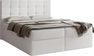 Mirjan24 Cama Continental Comfivo Osculum I, Soft 017, Continental, Doble, 180x200, Cuero Ecol&oacute;gico, Somieres, 183x206x112cm