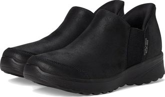 Skechers Lovely Vibe - Autumn Leaves Hands Free Slip-Ins Womens Boots Black : 5 B - Medium, Leather