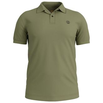 Timberland Millers River Printed Neck S/S Polo Polo-Shirt f&uuml;r Herren | oliv