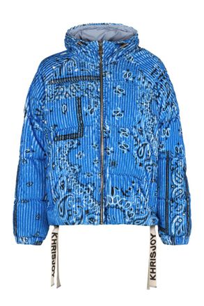 Khrisjoy Blue Paisley Padded Jacket