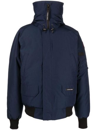 Canada Goose Chilliwack hooded bomber jacket - men - Cotton/Polyester/Polyamide/Feather Down - S - Blue