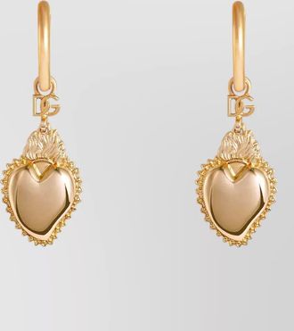 Dolce & Gabbana heart pendant earrings