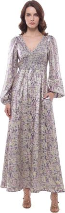 Stella McCartney Multicolor Floral V Neck Maxi Dress