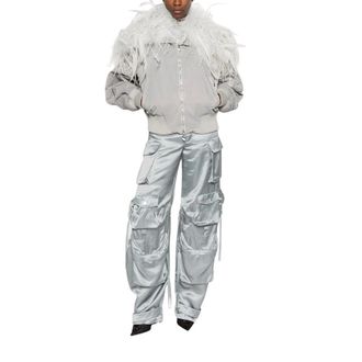 The Attico Pantaloni Larghi - - Trousers - Donna - Grigio - S