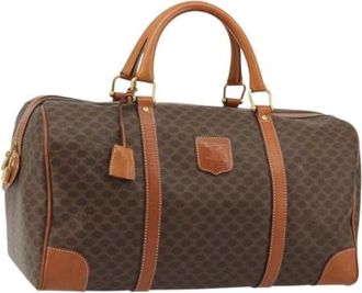 Celine Pre-owned Vintage Boston Bag - unisex - Vintage Weekendtas - Bruin - ONE Size - Leer - Vintage