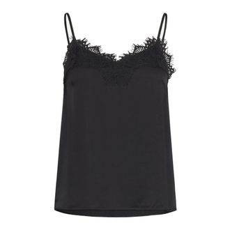 Rosemunde Penelope Top - female - Rosemunde - Sleeveless Tops - Black - XL - Tops