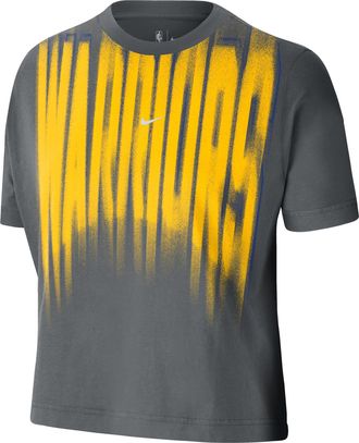 Nike Womens Golden State Warriors NBA T-Shirt in Grey | IW3418-068