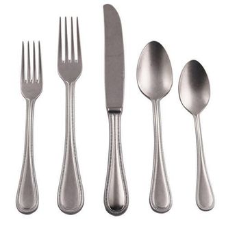 Mepra Perla Pewter Flatware Set - 5 Pieces in Pewter Silver at Nordstrom