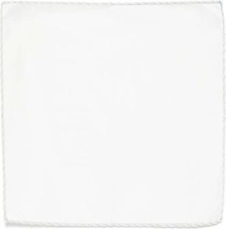 Eleventy Pochet met contrasterende afwerking - Wit