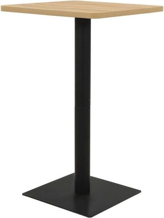 vidaXL Mesa de bistró color roble 78,5x78,5x107 cm vidaXL
