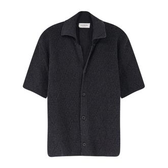 Laneus Cardigans, male, Black, Size: XL Short-sleeve Cardigan