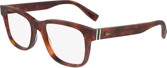 Lacoste L2937218 Square Full-Rim Tortoiseshell Eyeglasses - Brown