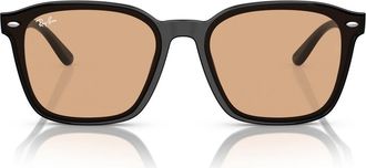 Ray-Ban 66mm Square Sunglasses in Black /Brown at Nordstrom