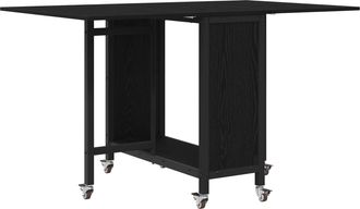 vidaXL Mesa De Comedor Plegable Con Ruedas 130 X 80 X 76,5 Cm Vidaxl