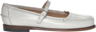 Sebago Witte leren ballerina schoenen - Dames - Ballerinas - Wit - 37 EU - Leer - Schoenen