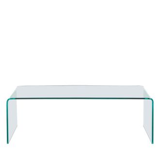 DRAWER Mesa de centro de vidrio L110cm - Transparente