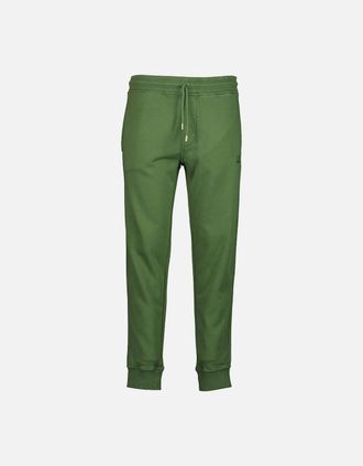 C.P. Company Mens Diagonal Fleece Resist Dyed Logo Sweat Pant - Green - Size: 2XL
