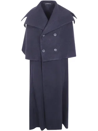 Yohji Yamamoto Cape Coat Big Lapel Big Lapel Cape Coat