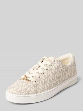 Michael Kors Sneaker mit Allover-Logo-Print Modell Keaton in Offwhite, Gr&ouml;&szlig;e 36