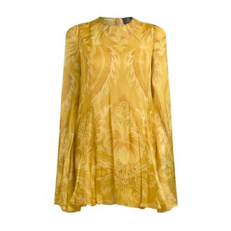 Etro Dames, Jurken, Geel, Maat: XL