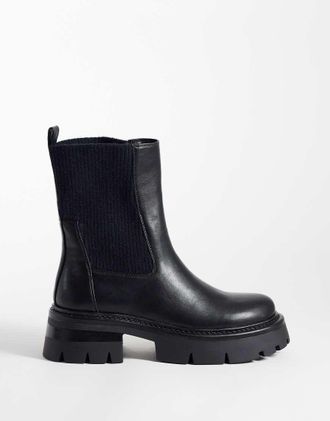 Simmi London Simmi London stivaletti neri Caitlin con suola spessa-Nero