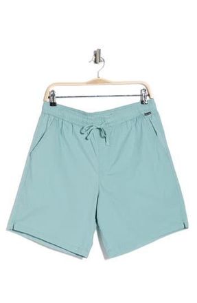 Quiksilver Saltwater Stretch Cotton Drawstring Shorts in Jade Gray at Nordstrom Rack, Size X-Large