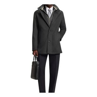 HUGO BOSS Hombre, Abrigos, Gris, Talla: S