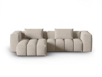 CXL by Christian Lacroix Sof&aacute; esquinero modular izquierdo 3 plazas de tejido estructural arena
