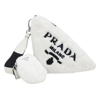 Prada Pre-owned Cross Body Bags, female, White, Size: ONE SIZE Pre-owned