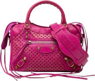 Balenciaga Pre-owned Handbags, female, Pink, Size: ONE SIZE Pre-owned Vintage Handbag
