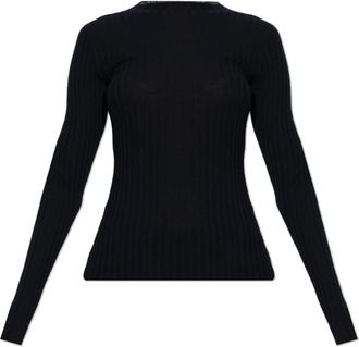 Balenciaga Truien & Vesten, Dames, Blauw, M, Wol, Wool Turtleneck Sweater