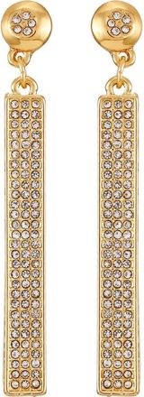Vince Camuto Pav&eacute; Crystal Linear Drop Earrings in Gold Tone at Nordstrom Rack