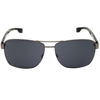 HUGO BOSS Mens Ruthenium Grey Sunglasses Metal - One Size