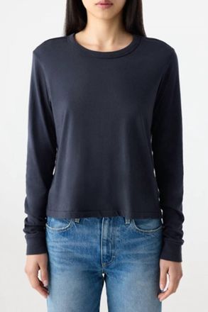 Amo Lovey Long Sleeve Tee In Black