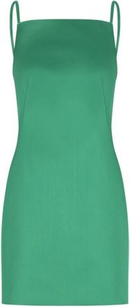Givenchy Party Dresses, female, Green, Size: 2XS Sliced Mini Dress in Satin