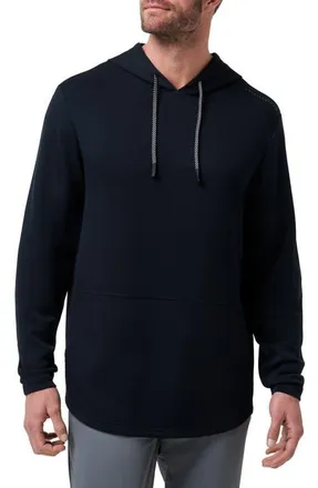 Travis Mathew Fibercloud Hoodie in Black at Nordstrom, Size Xx-Large