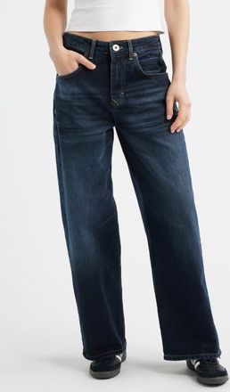 BDG Jaya Low Rise Wide Leg Jeans in Blue Black at Nordstrom, Size 26 X 32