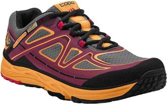 Topo Athletic Womens Hydroventure Trail Running Shoe In Burgundy/peach