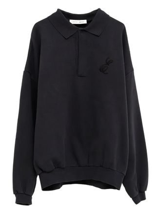Fear of God Poloshirt met geborduurd logo - Zwart